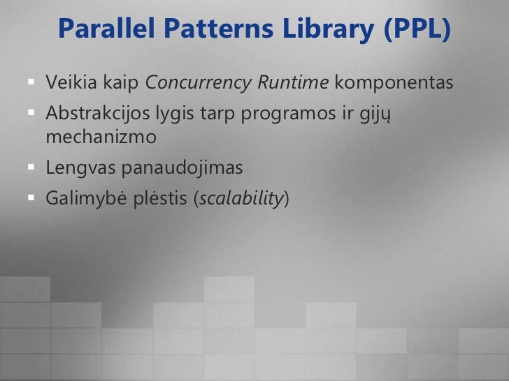 Parallel Patterns Library Download | parallel patterns library ppl in visual c 2010 Parallel Patterns Library Download | parallel patterns library ppl in visual c 2010
