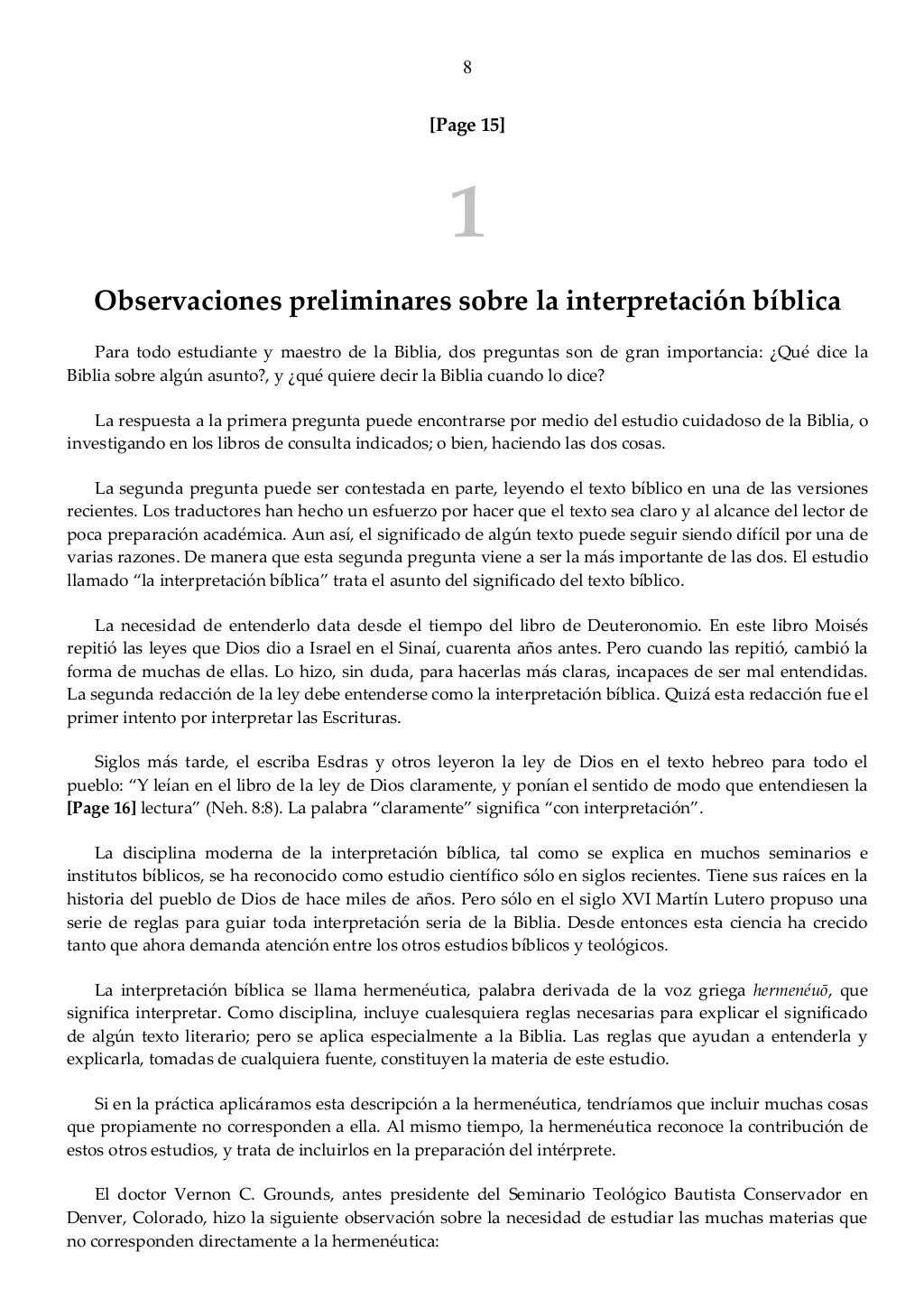 Claves de Interpretacion Biblica Tomas de la fuente