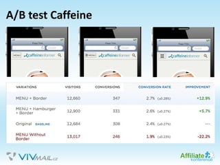 A/B test Caffeine
 