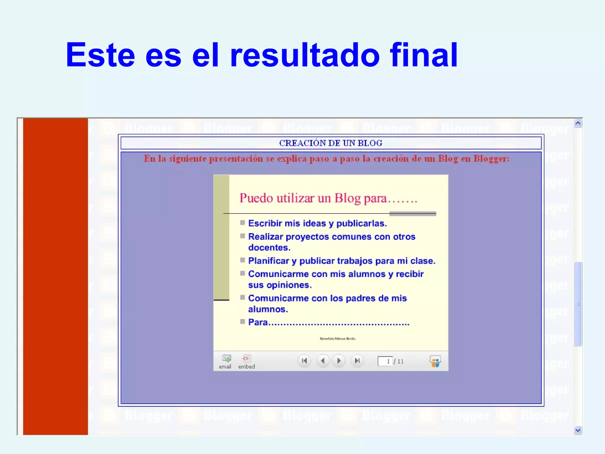 Este es el resultado final
 