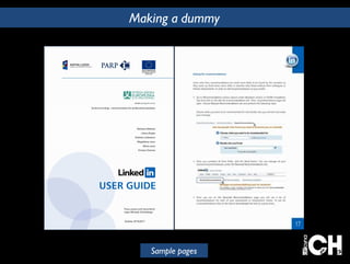 Making a dummy 
Sample pages 
 