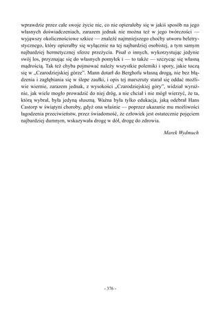 Tomasz mann   czarodziejska góra