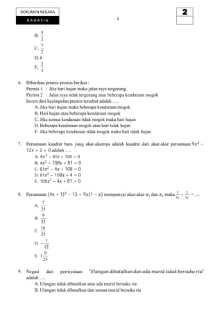 9

12 + 2 = 0
4 − 81 + 108 = 0
4 2 − 108 + 81 = 0
81 2 − 4 + 108 = 0
81 2 − 108 + 4 = 0
108 2 − 4 + 81 = 0

(4 + 1) − 13 = 9 (1 − )

"

−

+

"

 