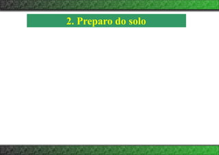 2. Preparo do solo
 