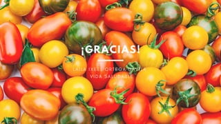 ¡GRACIAS!
L A I L A I X E E L O R T E G A D A V I L A
V I D A S A L U D A B L E
 