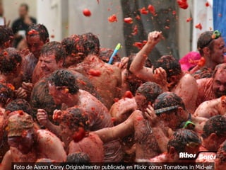 Foto de Aaron Corey Originalmente publicada en Flickr como Tomatoes in Mid-air 