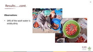 Overview of quantitative knowledge, attitude and practice of tomato traders on tomato hygiene and safety in Ethiopia and Burkina Faso