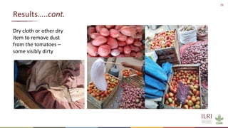 Overview of quantitative knowledge, attitude and practice of tomato traders on tomato hygiene and safety in Ethiopia and Burkina Faso