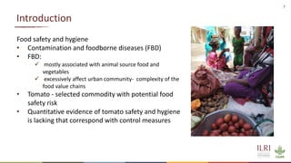 Overview of quantitative knowledge, attitude and practice of tomato traders on tomato hygiene and safety in Ethiopia and Burkina Faso
