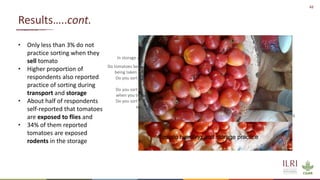Overview of quantitative knowledge, attitude and practice of tomato traders on tomato hygiene and safety in Ethiopia and Burkina Faso