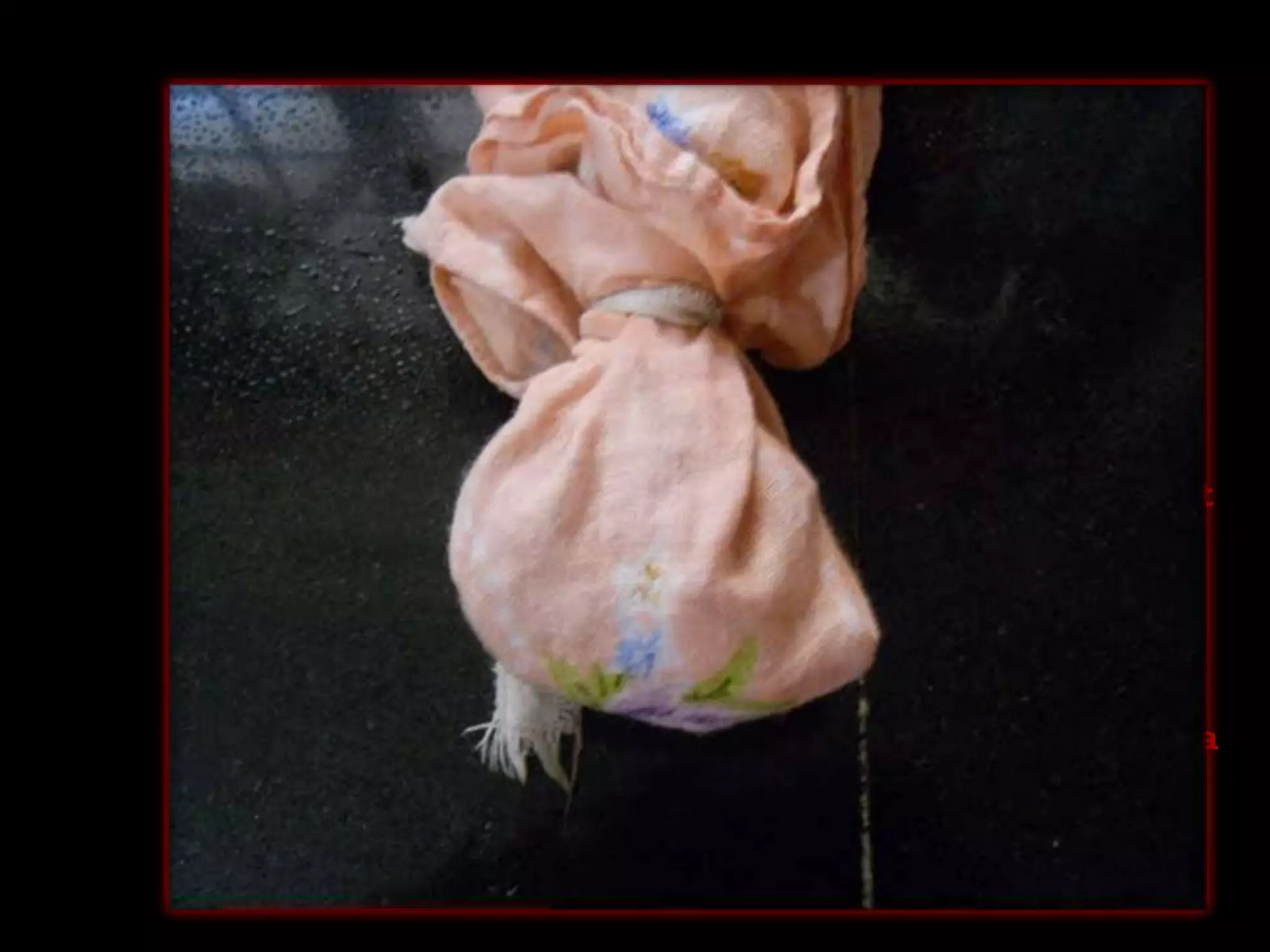 All spices except salt and
sugar are taken in a bowl.
The spices in bowl, are mixed
throughout with small amount
of vinegar.
Then the mixture is taken in a
clean cloth bag.
 