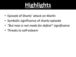 the old man and the sea quotes about sharks