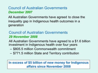 Indigenous Health and Closing the Gap | PPTX