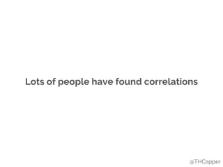 Lots of people have found correlations
@THCapper
 