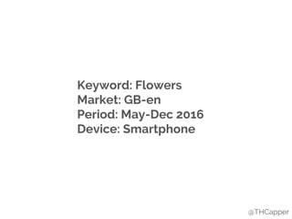 @THCapper
Keyword: Flowers
Market: GB-en
Period: May-Dec 2016
Device: Smartphone
 