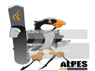Apache Tomcat NEXT
Progress Report
Jean-Frederic Clere, Manager, Red Hat
 