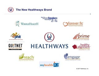 The New Healthways Brand




                           © 2007 Healthways, Inc.
 
