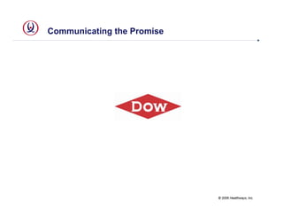 Communicating the Promise




                            © 2006 Healthways, Inc.
 