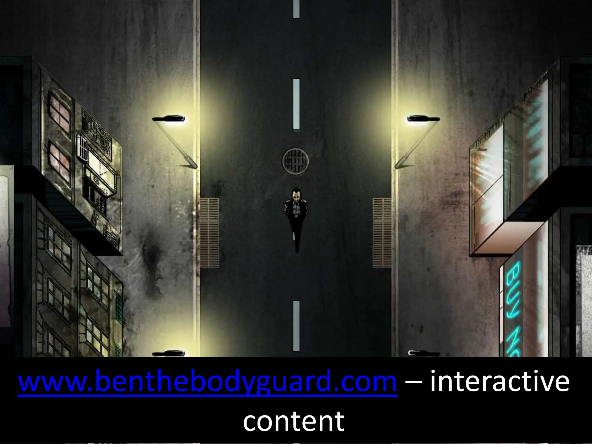 www.benthebodyguard.com – interactive content