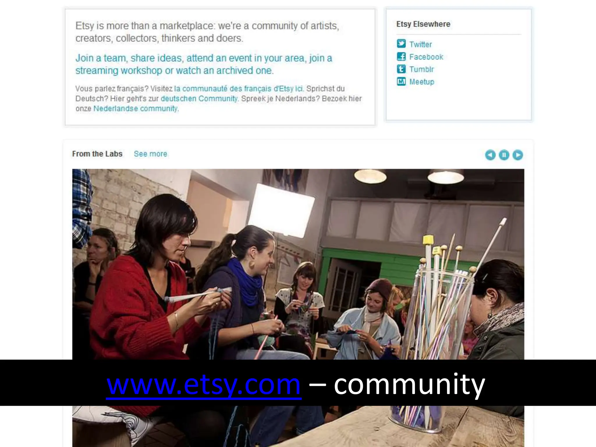 www.etsy.com – community
