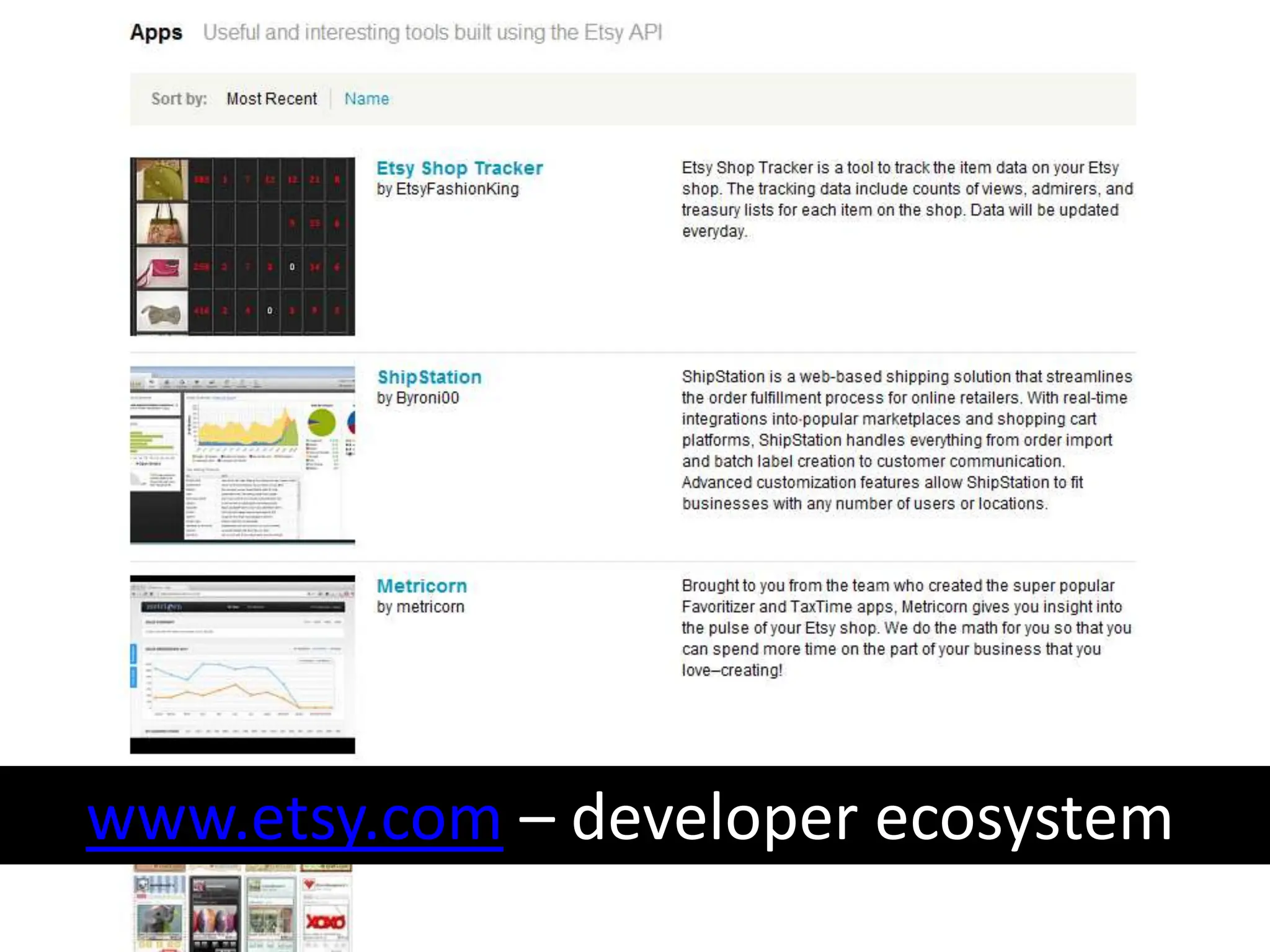 www.etsy.com – developer ecosystem