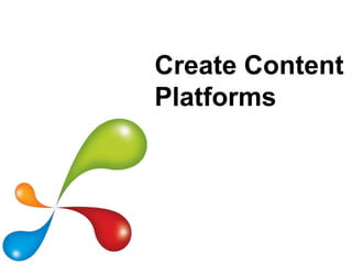 Create Content
Platforms
 