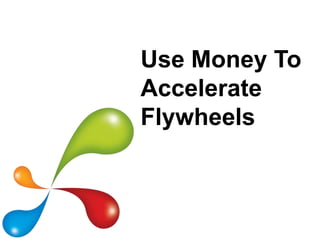 Use Money To
Accelerate
Flywheels
 