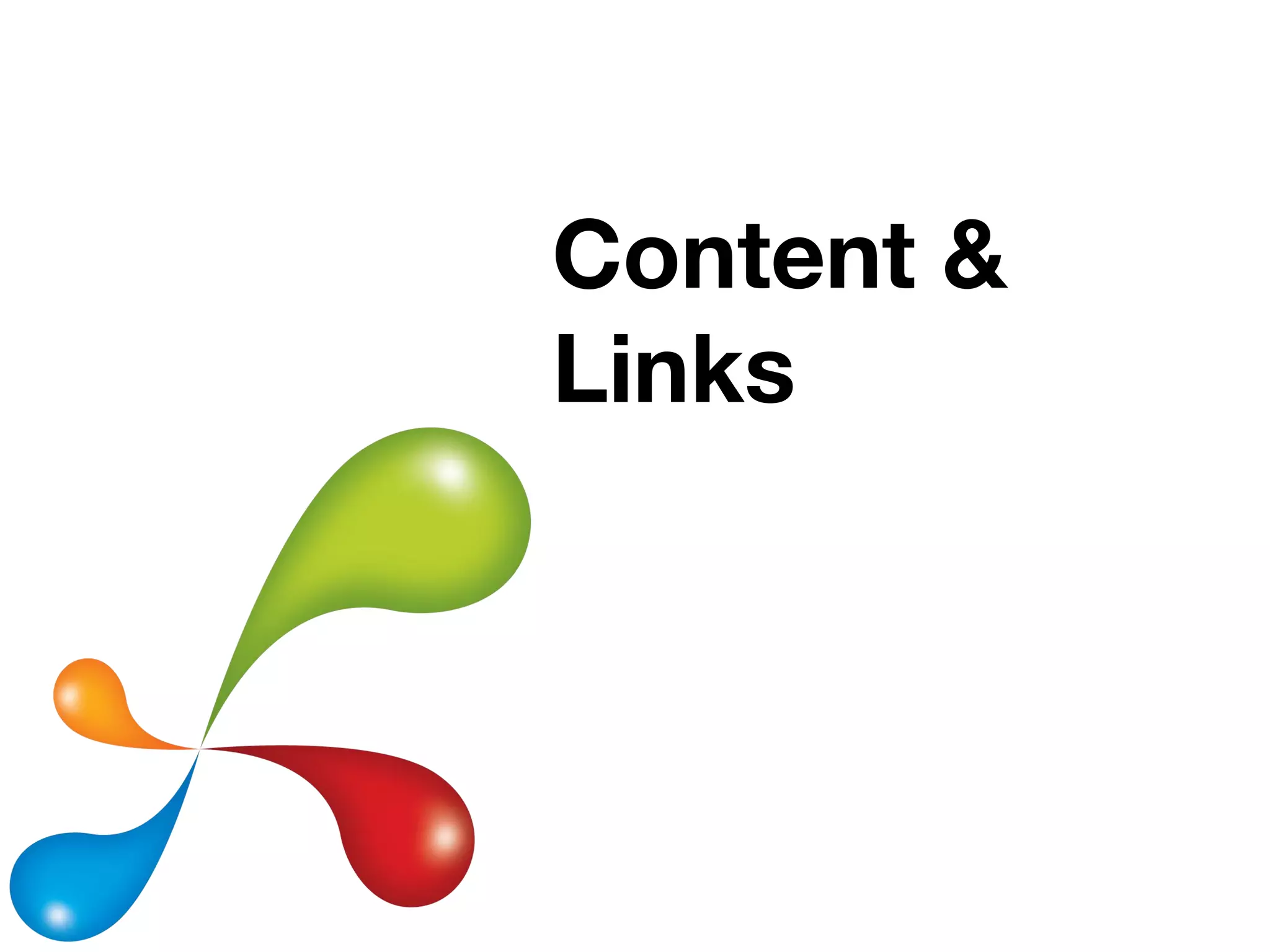 Content &
How  Links
    To Deliver
  Documents
 