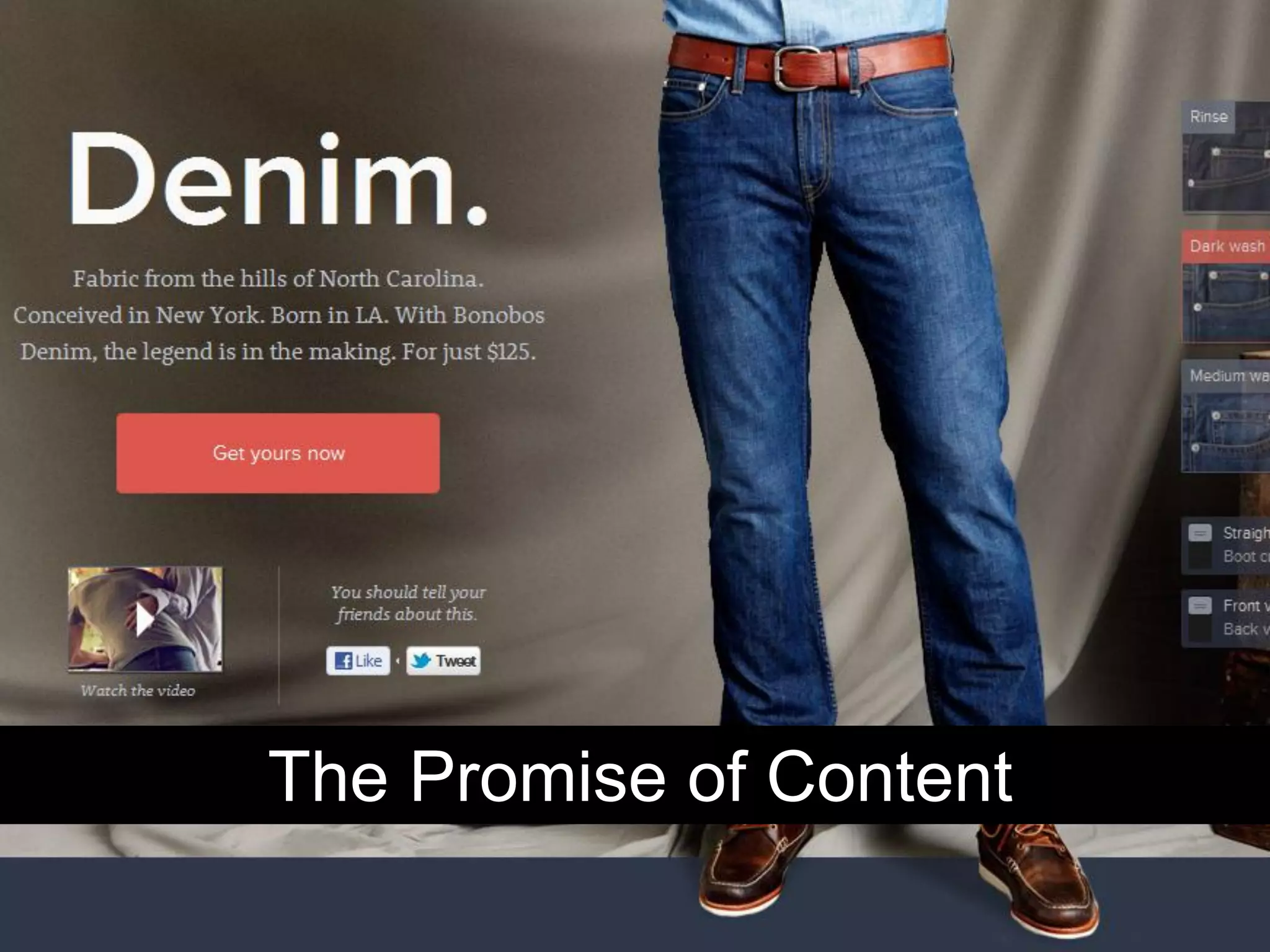 The Promise of Content
 