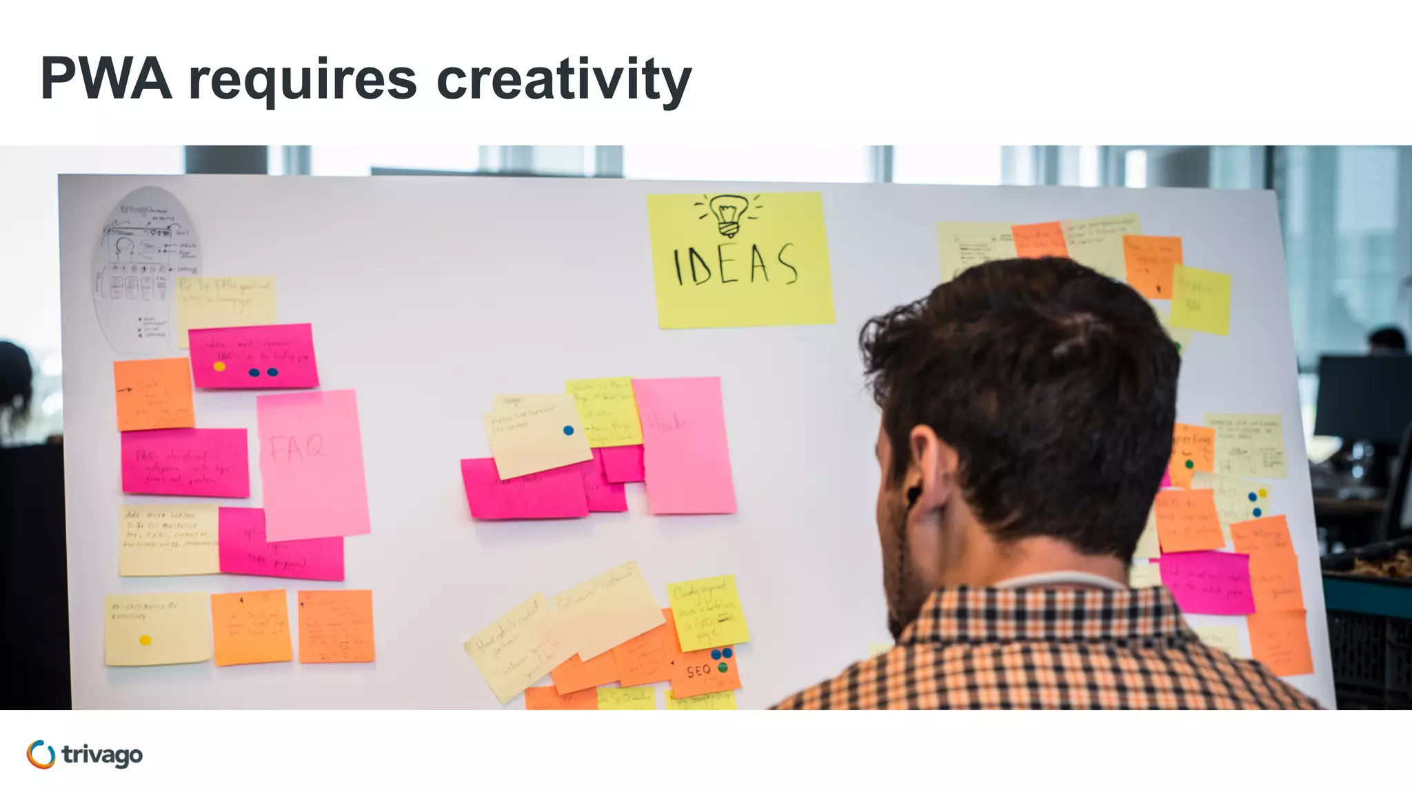 PWA requires creativity
Icon Birne?
Get Jeffrey for
feedback
 