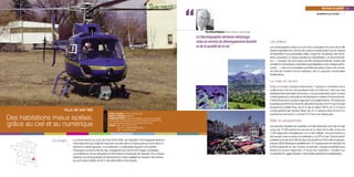 “
                                                                                                                                                                                                                                                                        Services au public 93
                                                                                                                                                                                                                                                                  INFORMATION AUX CITOYENS




                                                                                                                                                         Pierre Bernard-Raymond, ancien ministre, maire de Gap

                                                                                                                                                   La thermographie aérienne infrarouge
                                                                                                                                                   mise au service du développement durable                      Les enjeux
                                                                                                                                                   et de la qualité de la vie.”                                  Les photographies prises au cours de la campagne de survol de la ville
                                                                                                                                                                                                                 laissent apparaître six nuances de couleurs correspondant aux six niveaux
                                                                                                                                                                                                                 de déperdition (non perceptible, faible, moyenne, importante, très impor-
                                                                                                                                                                                                                 tante, excessive). À chaque résultat son interprétation, sa recommanda-
                                                                                                                                                                                                                 tion – « l’isolation de votre toiture doit être réparée/améliorée, il existe des
                                                                                                                                                                                                                 ventilations mécaniques contrôlées hygroréglables et des vitrages perfor-
                                                                                                                                                                                                                 mants… ». Ainsi, la municipalité a souhaité permettre à chacun de connaî-
                                                                                                                                                                                                                 tre l’état de l’isolation de son habitation, afin d’y apporter d’éventuelles
                                                                                                                                                                                                                 améliorations.

                                                                                                                                                                                                                 La mise en œuvre
                                                                                                                                                                                                                 Outre un soutien politique déterminant, l’opération a bénéficié de la
                                                                                                                                                                                                                 collaboration de tous les professionnels du bâtiment, ainsi que des
                                                                                                                                                                                                                 établissements bancaires de la place, tous les partenaires ayant compris
                                                                                                                                                                                                                 l’intérêt général d’un tel projet et ses bienfaits en matière d’environnement.
                                                                                                                                                                                                                 Côté financement, le projet a disposé d’un budget total de 145 000 euros


                       VILLE DE GAP (05)
                                                                                                                                                                                                                 (investissement/fonctionnement), alimenté à hauteur de 50 % par l’Europe
                                                                                                                                                                                                                 (programme Leader Plus), de 20 % par la région PACA, de 10 % par le
                                                                                                                                                                                                                 conseil général des Hautes-Alpes, les 20 % restants étant le fruit d’un
                                                                               Porteur du projet > Commune de Gap                                                                                                autofinancement (soit un coût de 0,75 d’euro par Gapençais).
                                                            FICHE D’IDENTITÉ




Des habitations mieux isolées,                                                 Nombre d’habitants > 38 612
                                                                               Contexte territorial > Ville de montagne, Gap est la capitale
                                                                               économique des Alpes-du-Sud et la plaque tournante d’un                                                                           Bilan et perspectives
grâce au ciel et au numérique                                                  des départements les plus touristiques de France
                                                                               Contact > Tél. : 04 92 53 24 24
                                                                                         Courriel : cattarello@ville-gap.fr
                                                                                                                                                                                                                 Les premiers résultats de l’opération ont été présentés à la Foire de Gap
                                                                                         Site : www.ville-gap.fr                                                                                                 à plus de 10 000 personnes venues sur le stand de la ville, et plus de
                                                                                                                                                                                                                 4 000 diagnostics énergétiques ont pu être réalisés. Une permanence a
                                                                                                                                                                                                                 été ensuite mise en place à la fédération du BTP, et les “thermicartes”
                Le projet   La mise en œuvre, au cours de l’hiver 2005-2006, de l’opération Thermographie aérienne                                                                                               publiées sur le site de la ville de Gap via le Système d’informations géogra-
                            infrarouge avait pour objectif d’apporter une aide utile aux Gapençais qui vivent dans un                                                                                            phiques (SIG) développé parallèlement. En superposant les résultats de
                            territoire au climat rigoureux. Concrètement, un hélicoptère équipé d’une caméra                                                                                                     la thermographie sur leur numéro de parcelle, chaque propriétaire peut
                            infrarouge a survolé la ville de Gap, enregistrant plus de 20 000 images numérisées,                                                                                                 établir son propre diagnostic. À l’issue de l’opération, l’isolation sur
                            consultables en temps réel grâce à l’informatique embarquée de l’appareil. Pour chaque                                                                                               l’ensemble de l’agglomération s’est révélée globalement satisfaisante.
                            bâtiment, les photographies ont fait ressortir le niveau qualitatif de l’isolation des toitures
                            (qui sont responsables de 30 % des déperditions thermiques).
 