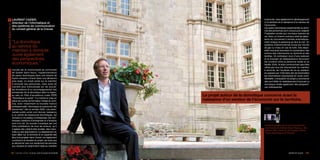 LAurenT CAzier,                                                                     à domicile, mais également le développement
                          directeur de l’informatique et                                                      d’un territoire et la naissance d’un secteur de
Guéret-Saint-Vaury




                          des systèmes de communication                                                       l’économie.
                                                                                                              Les packs domotiques expérimentés au domi-
                          du conseil général de la Creuse
                                                                                                              cile des personnes sont conçus pour adapter
                                                                                                              l’habitation privée aux nouveaux besoins de
                                                                                                              vie. Ainsi, un chemin lumineux doté de détec-
                                                                                                              teurs de mouvement s’éclaire automatique-
                          “La domotique                                                                       ment lorsque la personne se lève la nuit. Un

                          au service du                                                                       système d’électrovannes coupe les circuits
                                                                                                              de gaz ou d’eau en cas de fuite. Des dispo-
                          maintien à domicile                                                                 sitifs innovants favorisent la coordination des

                          ouvre également                                                                     actions des intervenants au domicile et des
                                                                                                              familles. Un ordinateur muni d’une webcam
                          des perspectives                                                                    et le bracelet de téléassistance favorisent

                          économiques.”                                                                       les contacts entre la personne isolée et sa
                                                                                                              famille. Enfin, le stylo communicant peut être
                                                                                                              utilisé par tous les intervenants du maintien
                          Lancée par la communauté de communes                                                à domicile, de l’auxiliaire de vie au médecin
                          de Guéret Saint-Vaury, l’expérimentation                                            en passant par l’infirmière afin de transmettre
                          de packs domotiques dans une dizaine de                                             les informations importantes en toute confi-
                          foyers creusois s’inscrit dans une démarche                                         dentialité. L’évaluation du projet a commencé
 SANTÉ ET SOCIAL SOCIAL




                          plus large. Le projet porte sur le maintien                                         dès avril 2008. En établissement d’accueil, la
                          à domicile des personnes, mais aussi de                                             domotique révèle également des perspecti-
                          manière plus transversale sur de nouvel-                                            ves intéressantes.
       SANTÉ ET




                          les formations et un accompagnement des
                          entreprises de la domotique dans la région,
                          au sein du Pôle d’excellence rurale (PEr)         Le projet autour de la domotique concerne aussi la
                          “Domotique et santé”. Il a motivé la mise en
                          place de cycles de formation initiale et conti-   naissance d’un secteur de l’économie sur le territoire.
                          nue, avec notamment la nouvelle licence
                          professionnelle “domotique et autonomie des
                          personnes” dès la rentrée 2009. Les parte-
                          nariats public-privé vont donner naissance
                          à un centre de ressources domotiques, qui
                          incluera un incubateur d’entreprises. De nom-
                          breuses créations d’entreprises et d’emplois
                          sont à la clé. Ce succès s’explique par une
                          forte mobilisation de tous les acteurs, qu’il                                       initiative portée par la communauté de
                                                                                                              communes de Guéret-Saint-Vaury, p. 82,
                          s’agisse des collectivités locales, des indus-
                                                                                                              édition 2007, tome iii de Paroles d’élus.
                          triels ou des associations. Le déploiement du                                       “Pack domotique en Creuse”
                          haut débit sur le territoire et la capacité des
                          élus à se projeter dans l’avenir ont également
                          contribué à la réussite du projet, de sorte que
                          la démarche vise non seulement les services
                          aux citoyens et notamment l’aide au maintien


                      98 / paroles d’élus p pour une Europe innovante                                                                  Santé et social / 99
 