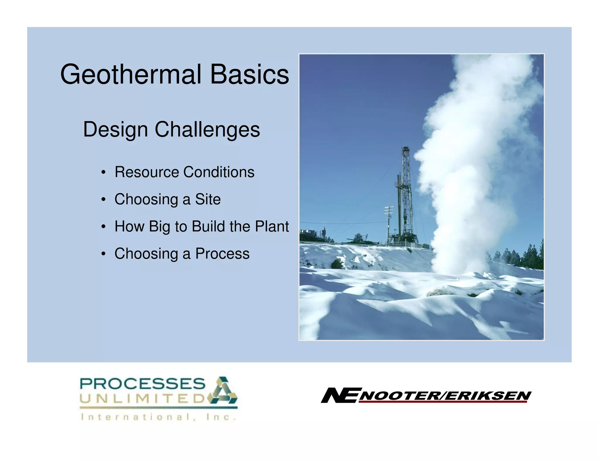 Geothermal Power Plant Design | PDF