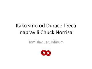 Kako smo od Duracell zeca napravili Chuck Norrisa Tomislav Car, Infinum 