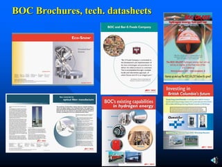BOC Brochures, tech. datasheets
 
