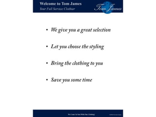 Tom james presentation