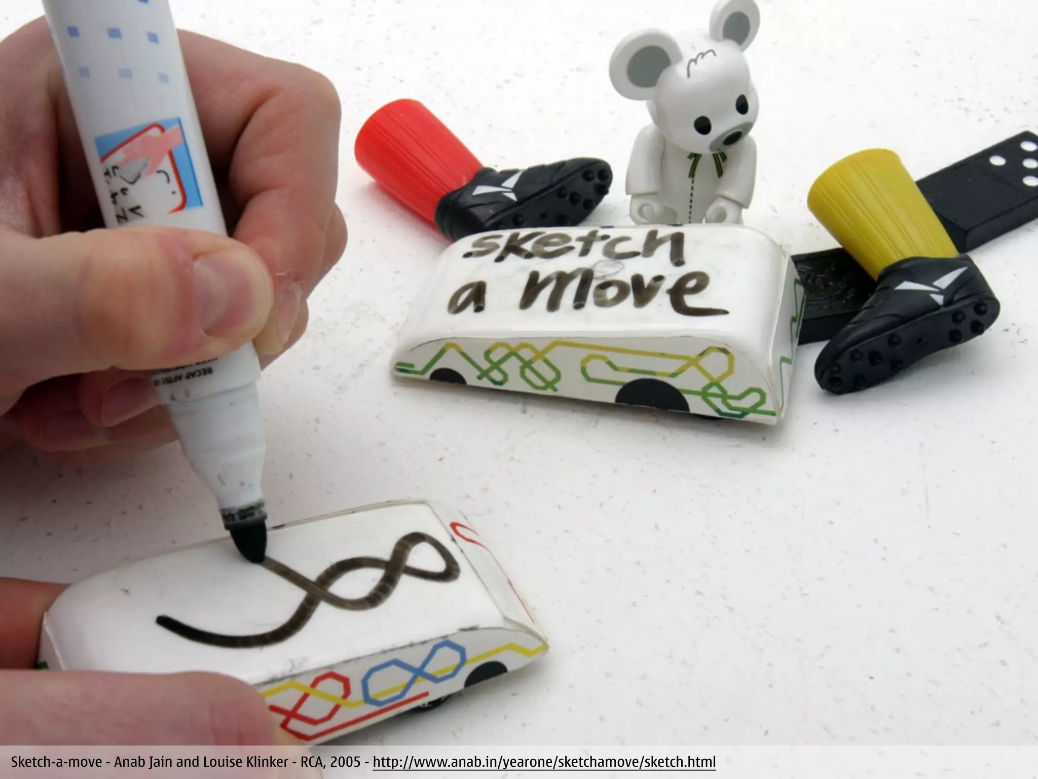 Sketch-a-move - Anab Jain and Louise Klinker - RCA, 2005 - http://www.anab.in/yearone/sketchamove/sketch.html
 