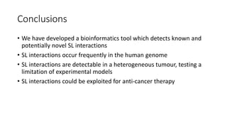 Bioinformatic Analysis of Synthetic Lethality in Breast Cancer | PPTX