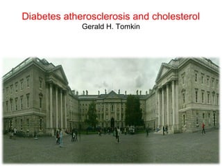 Diabetes atherosclerosis and cholesterol
Gerald H. Tomkin
 