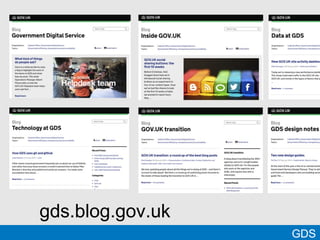 GDS
gds.blog.gov.uk
 
