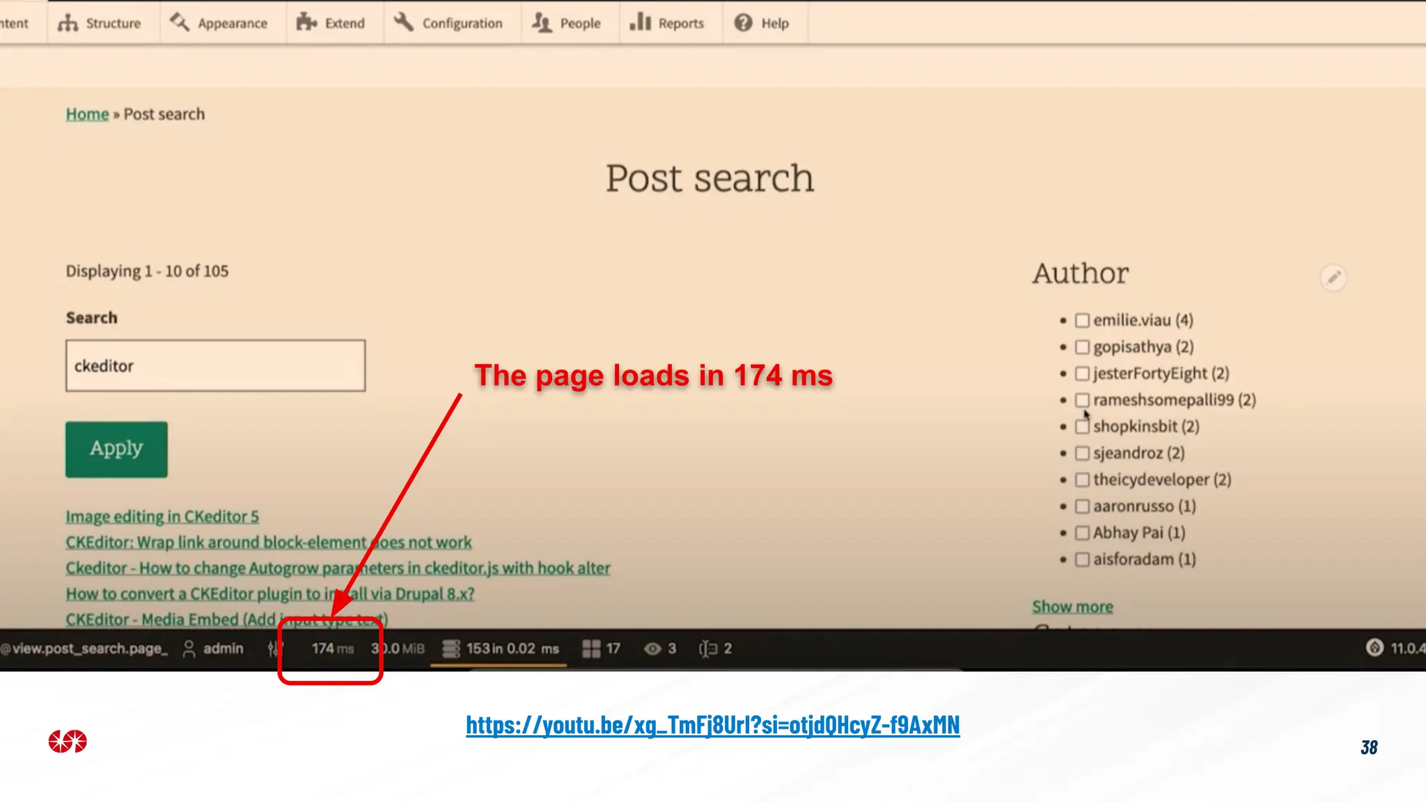 38
https://youtu.be/xg_TmFj8UrI?si=otjdQHcyZ-f9AxMN
The page loads in 174 ms
 