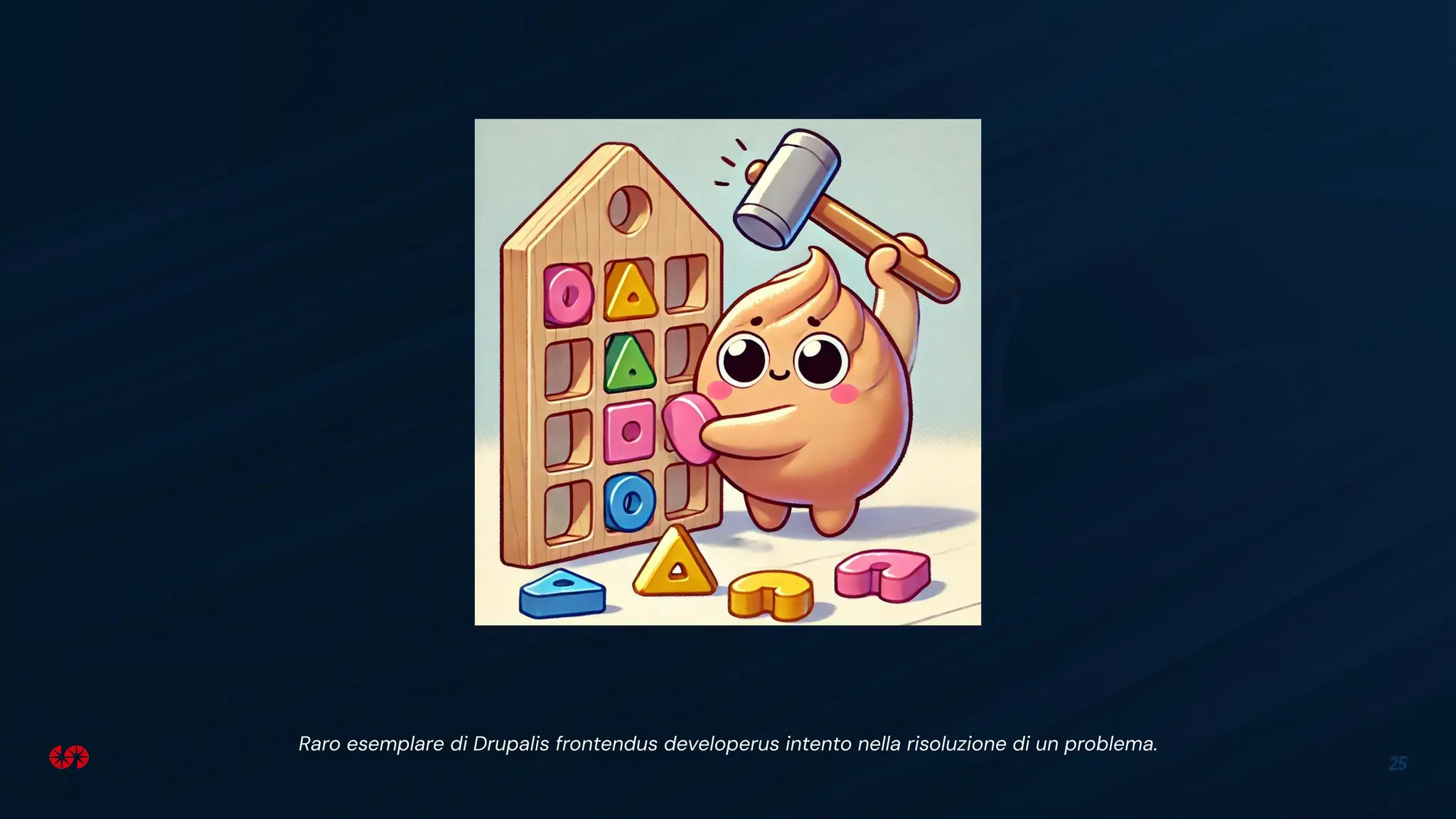 25
Raro esemplare di Drupalis frontendus developerus intento nella risoluzione di un problema.
 