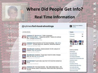 Where Did People Get Info?Real Time Information