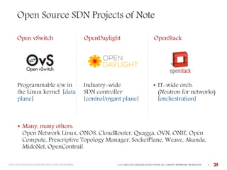 Delivering Network Innovation with SDN - Tom Nadeau 