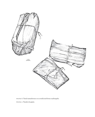 1 cm
Figura 6. Tamal santandereano en su tradicional forma cuadrangular.
Figura 7. Tamales de pipián.
 