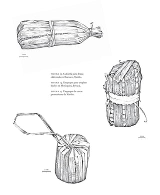 1 cm
1 cm
1 cm
Figura 13. Cubierta para frutas
elaborada en Buesaco, Nariño.
Figura 14. Empaque para arepitas
hecho en Mon...