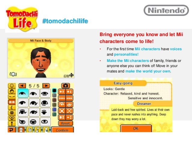 Tomodachi life mii personality chart