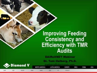 Improving Feeding Consistency and Efficiency with TMR Audits DAIReXNET Webinar Dr. Tom Oelberg, Ph.D. toelberg@diamondv.com  