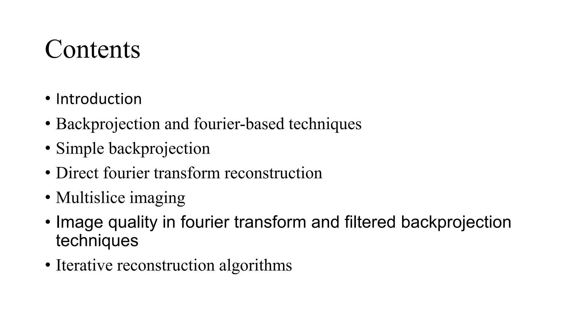 Tomographic reconstruction in nuclear medicine | PPTX