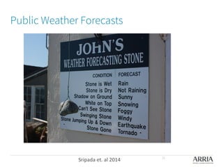Public Weather Forecasts
Sripada	
  et.	
  al	
  2014	
   29
 